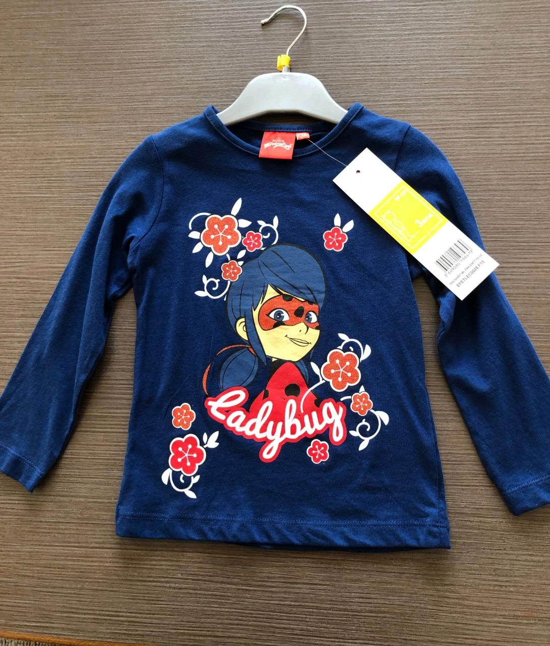 tee shirt manches longues fille miraculous disney 94 cm 3 ans
